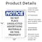 Signmission Do Not Place Unsolicited Advertising, 10 in W x Rectangle, Plastic OS-2PACK-NS-P-1014-V-11337 - alternate 2